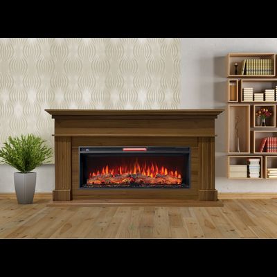 Линейный электрокамин Бруно NT с очагом Joker 45