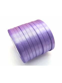 Лента атласная 6 мм, цвет сиреневый арт. 21