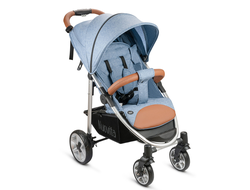 Коляска прогулочная Nuovita Corso Denim, Argento/Джинсовый, Серебристый