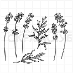 Штамп лаванда