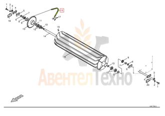 Цепь роликовая 1&quot; 70 Ro  9219280/  009219280/  9206020