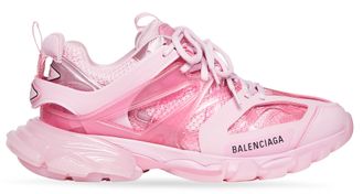 Balenciaga WOMEN'S TRACK TRAINERS CLEAR SOLE IN PINK розовые женские