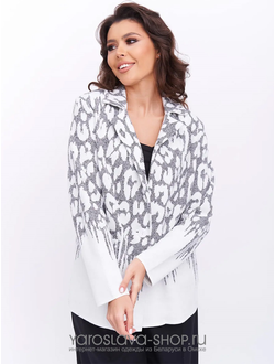 Модель: 3303. Женский жакет из вязаного трикотажа прямого силуэта