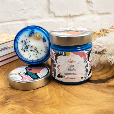 Свеча ПИНА КОЛАДА  | Соевый воск  (ананас, кокос, сливки)