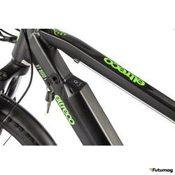 Электровелосипед Eltreco XT 800 Pro (Серо-зеленый)