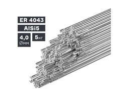 Пруток сварочный TIG, алюминий ER 4043 (AlSi5), ? 4,0 мм, 5 кг