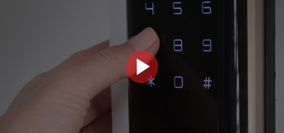 Умный дверной замок с ручкой Solity GP-6000BAK Champagne Gold, Face-ID