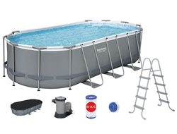 Прямоугольный каркасный бассейн Bestway Power Steel 549х274х122 см (56710)