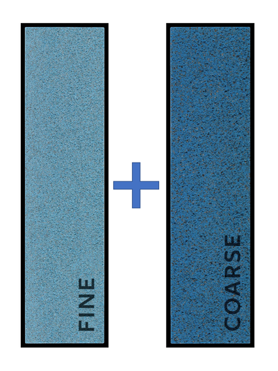 405-SET Набор эластичных напильников грубый+мелкозенистый Elastic file coarse+fine, 100x25x4 mm