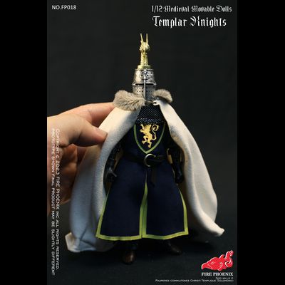 Рыцарь-крестоносец - Коллекционная фигурка 1/12 SCALE Medieval Templar Knights (FP018) - FIRE PHOENIX