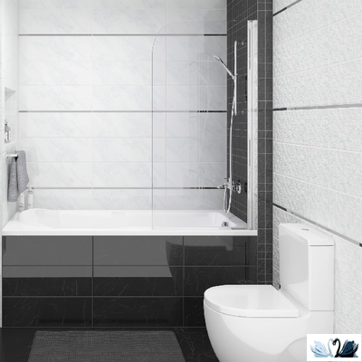 Плитка настенная Laparet Royal черный 20 х 60 см