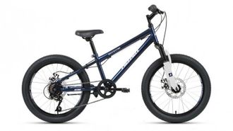 Детский велосипед  ALTAIR MTB HT 2.0 DISC темно синийсеребристый, рама 10,5"