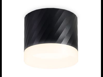Ambrella светильник накладной спот GX53 max12W черный цилиндр с акрилом 82x70 TECHNO SPOT TN5355 BK