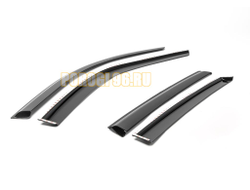 Дефлекторы окон, AutoFlex, для Lada Kalina SD,HB 2004-2018/Granta HB 2018-, литьевой поликарбонат, 4 шт.