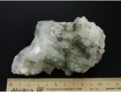 Кальцит, включения других минералов, Белореченское месторождение, Адыгея, Северный Кавказ, Россия (108*75*55 мм, вес: 378 г) №21530