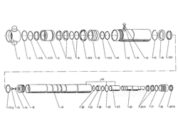 Цилиндр телескопический Т1-100/28-2 ЕВ 687 4148.4.00.00