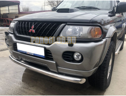 Защита переднего бампера d60 для Mitsubishi Pajero Sport (1998-2007)