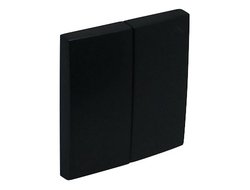Клавиша для двухклавишного перекрестного переключателя, матовый черный, Logus 90 - Efapel 90614 TPM