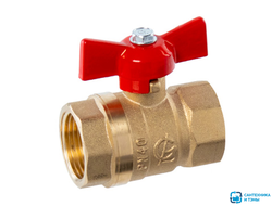 Кран шаровой 3/4'' вн/вн бабочка 11б27п1 Стандарт 230 ГАЛЛОП/PN 40