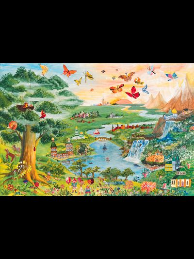 Купить греющую картину с фото волшебный лес