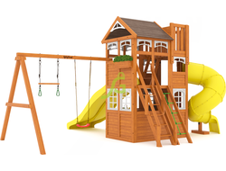 Детская площадка IgraGrad Клубный домик 4 Люкс с двумя горками