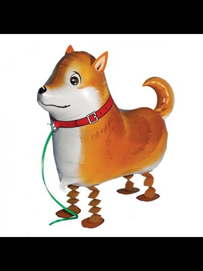 Ходячая фигура с гелием "Корги"