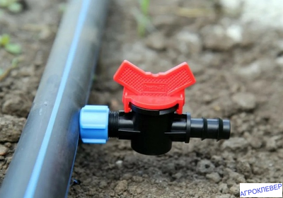 Кран стартовый для трубки с поджимом 12мм х 16мм