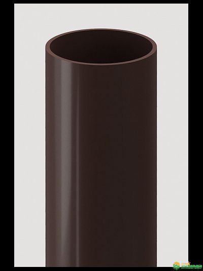 Труба водосточная Docke Standard, Ø80, L=3000 мм, цвет: Тёмно-коричневый