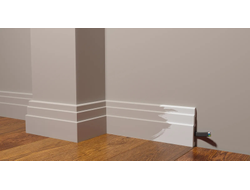 Напольный плинтус Decor-Dizayn DD704, для покраски, влагостойкий, ударопрочный, 2 метра