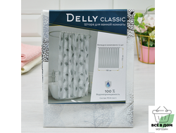 Штора для ванной 180*170см Delly CLASSIC (12 колец)