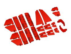 Комплект оригинальных панелей LEGO Technic 28 шт., Red