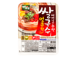 BAEKJE RICE NOODLE WITH SPICY FLAVOUR / BAEKJE Корейская рисовая лапша быстрого приготовления с острым вкусом (90 г)