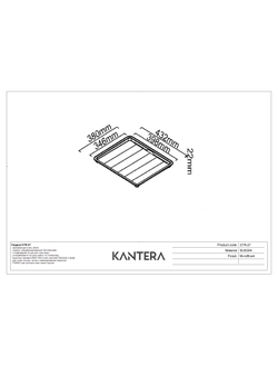 Поддон для сушки посуды Kantera DTR-27 (Cayman)