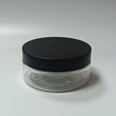 Банка PET 200мл прозрачный с черной крышкой, арт. 200/25-135А3