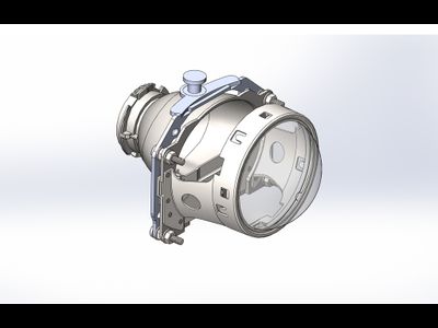 Переходные рамки для адаптивных фар Audi A5, Q5, Q7 под модуль Hella 3R / Hella R New (Комплект, 2шт)