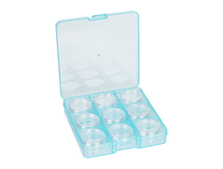 "Gamma" Коробка пластик для шв. принадл. OM-086-057 пластик 13.5 x 13.7 x 2.3 см прозрачный