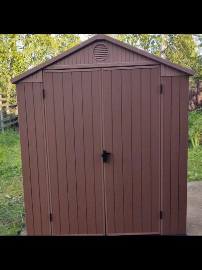 Сарай "Дарвин 6х6" (размеры 183 х 182 см), коричневый