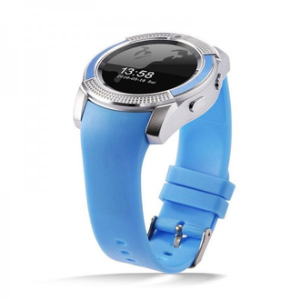 Умные часы Smart Watch V8 (голубой)