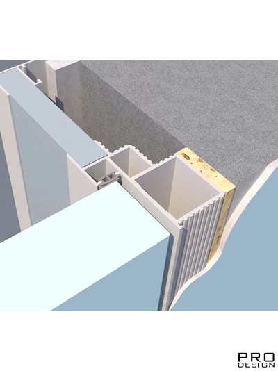 Алюминиевый короб для скрытых дверей Pro Design RAL 9005