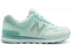 New Balance 574 Мятные с голубым женские (37-40) Арт. 222M-A