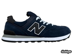 NEW BALANCE 574 С МЕХОМ СИНИЕ МУЖСКИЕ (40-45)