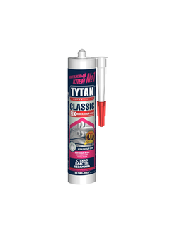 Монтажный клей TYTAN PROFESSIONAL Classic Fix каучуковый прозрачный 310мл 62949