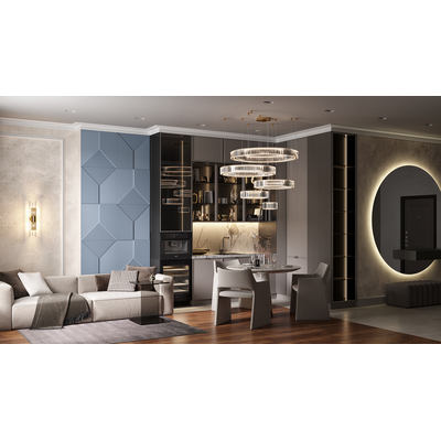 Гипсовая панель ARCHIMEDE platinum артикул D-0011-pl