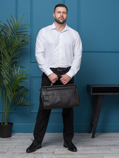 Кожаный саквояж Altamura black (арт. 4025-01)