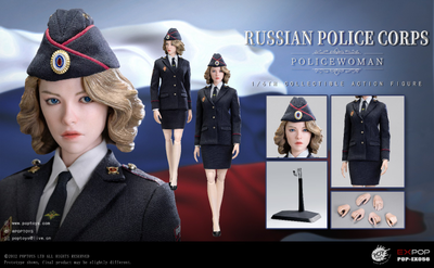 Сотрудница полиции МВД РФ - Коллекционная ФИГУРКА 1/6 Russian Police Force Internal Affairs Policewoman (EX056) - POPTOYS