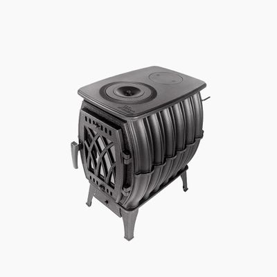 Печь отопительно-варочная Бахта черная до 180 м3