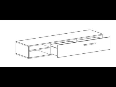 Модульная гостиная Кёльн 1 белый глянец Ш 2440* Г465*В1960 мм