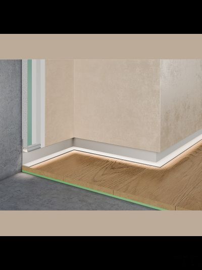 Теневой плинтус скрытого монтажа Pro Design 7210 Анодированный