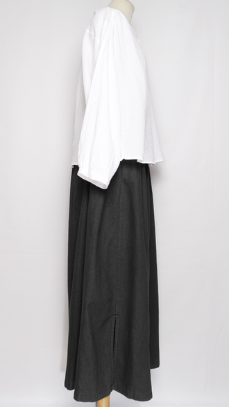 Рубашка Бохо "Муслин без ворота" белая р.50,56,58,60