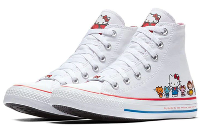 Интернет-магазин Converse купить кеды Hello Kitty Hi White 162944C